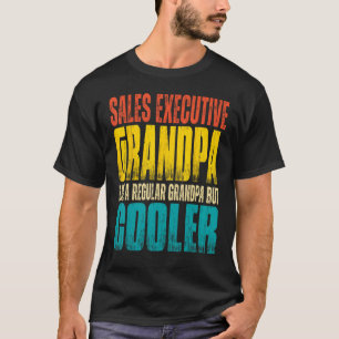 Camiseta Vovô Executivo de Vendas Mens Como um Grand Regula