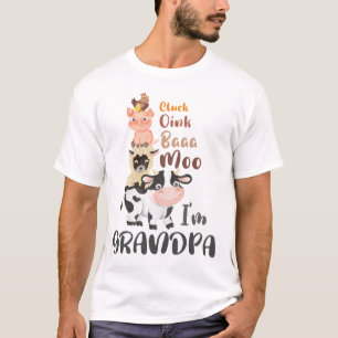 Camiseta Vovô Familiar De Animais De Exploração