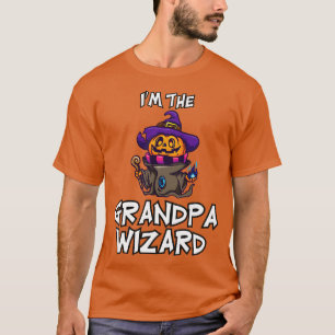Camiseta Vovô Feiticeiro Halloween Correspondendo Costume F