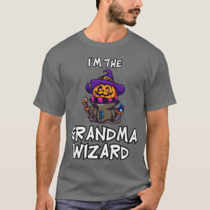 Camiseta Vovó Feiticeiro Halloween Correspondendo Figurino