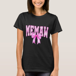 Camiseta Vovó floral toile rosa coquete laço avó para