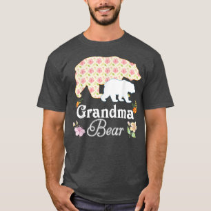 Camiseta Vovó Floral Urso Flor, Mamãe da Família Cuja Famíl