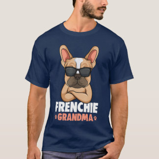 Camiseta Vovó Francesa Bulldog Francês Cachorro Mulheres en