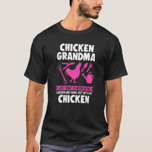 Camiseta Vovó Frango Eu Quero Frangos de Jardim Frangos