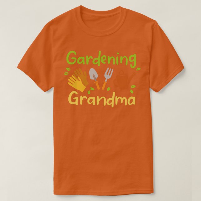 Camiseta Vovó Gardening (Frente do Design)
