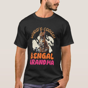 Camiseta Vovó Gata A VOVÓ BENGALA MAIS LEGAL DO MUNDO Avó
