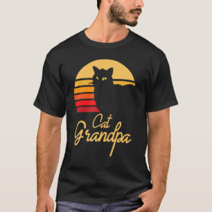 Camiseta Vovô Gato Antigo Papai Neto Neta Fa