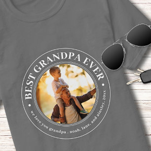 Camiseta Vovô Gift Te Ama Papai Melhor Avô Alguma Foto