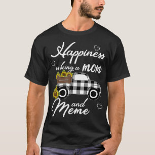 Camiseta Vovó girassol A felicidade é ser mãe e eu