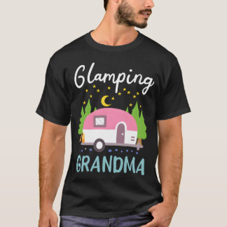 Camiseta Vovó Glamping Glamper Camping Rv menina
