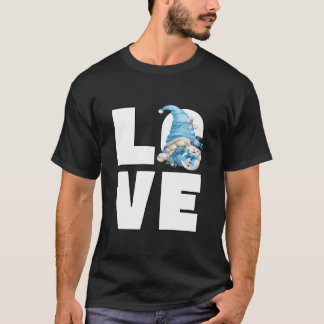Camiseta Vovó Gnomo Engraçado Para Mulheres Decoração de Bo