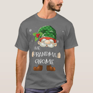 Camiseta Vovó Gnomo Felry Xmas Natal Vovó Pajama