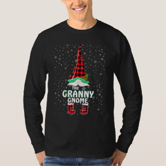 Camiseta Vovó Gnomo Xadrez de Búfalo Família Correspondente