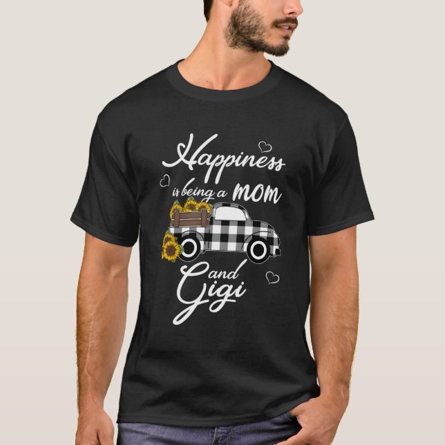 Camiseta Vovó Hapess Está Sendo Mãe E Gigi (Frente)