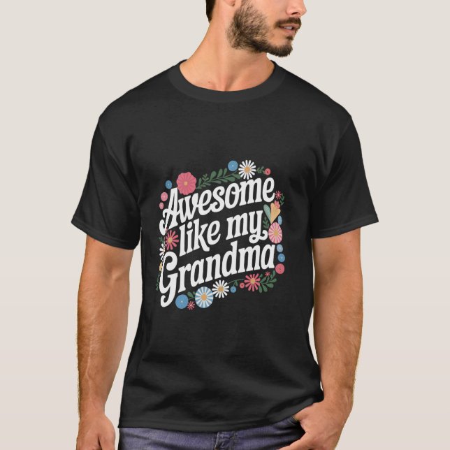 Camiseta Vovó Incrível Como Meu Avô (Frente)