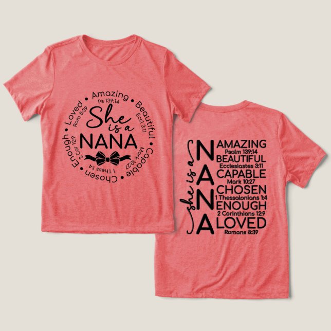 Camiseta Vovó Inspiradora (Design Frente e Verso)