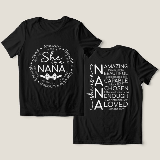 Camiseta Vovó Inspiradora (Design Frente e Verso)