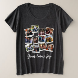 Camiseta Vovó: Joy Photo Frame Collage Modern Trendy