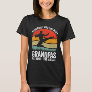 Camiseta Vovô Kung-fu Uming Foi Seu Primeiro Erro Karat