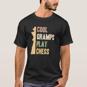 Camiseta Vovô Legal Antigo Joga Xadrez Amante de Xadrez