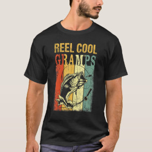 Camiseta Vovô Legal de Pesca Mens Divertido Dia dos Pais Pe