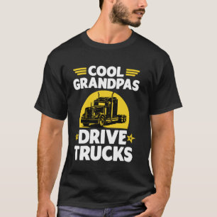 Camiseta Vovô legal dirige caminhões divertidos Vovô Tru