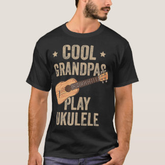 Camiseta Vovô legal Toca Ukulele Ukulele Music Guitar du