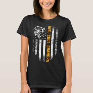 Camiseta Vovô Legal Vintage Bandeira Pesca Pai
