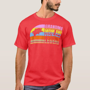 Camiseta Vovó Mãe E Lenda De Pesca, Vovó Pesca Wo