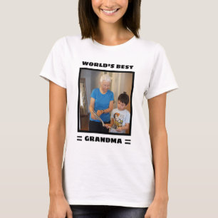 Camiseta Vovó Mais Querida do Mundo Personalizada Foto Dive