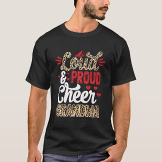 Camiseta Vovó Mais Viva Do Fã Impressão Leopardo E Pom Po