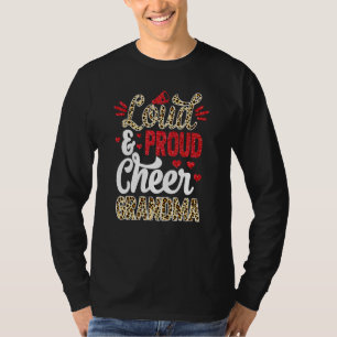 Camiseta Vovó Mais Viva Do Fã Impressão Leopardo E Pom Po