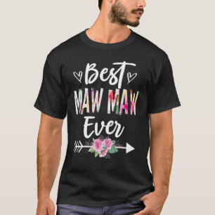 Camiseta Vovó Melhor Maw Maw Dia de as mães Flor Wom