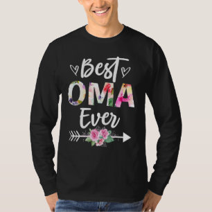 Camiseta Vovó Melhor Oma Já Dia das Mães Flor Mulheres