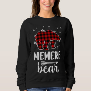 Camiseta Vovó Memere Bear Natal Pajama Red Xadrez Buf