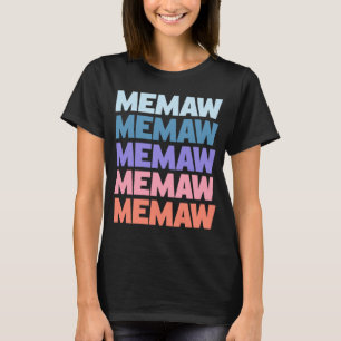 Camiseta Vovó: Memória por Texto Repetido Moderno