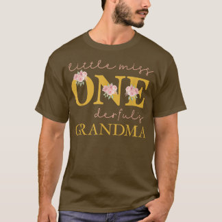 Camiseta Vovó Menina Maravilha Festa de aniversário 1 Yea