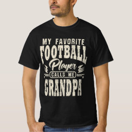 Camiseta Vovô Meu Jogador De Futebol Favorito Me Liga