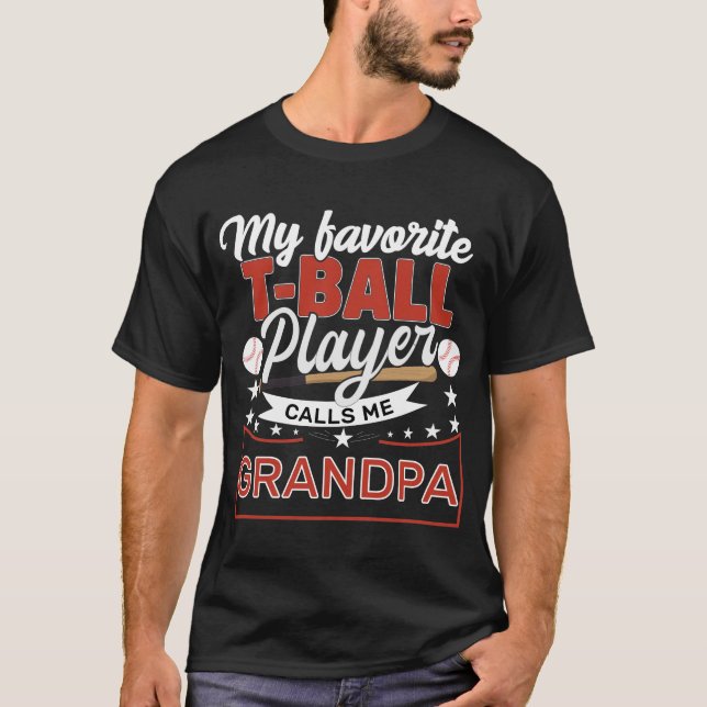 Camiseta vovô Meu Jogador Favorito Da Toca Me Chama Avô (Frente)