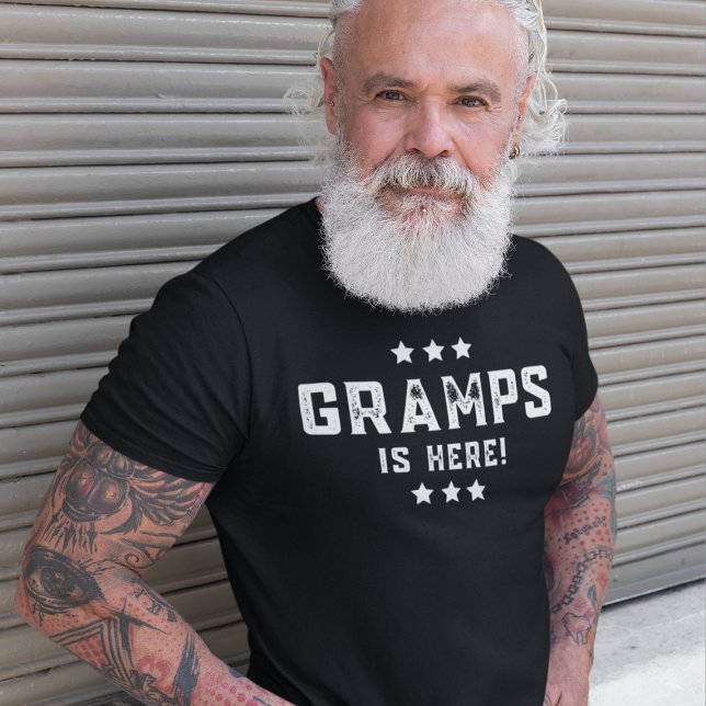 Camiseta Vovô Moderno Está Aqui (Modern Gramps Is Here T-Shirt
)