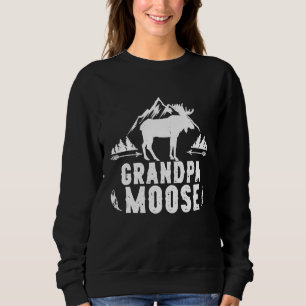 Camiseta Vovô Moose Combinação Familiar Caminhando
