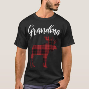 Camiseta Vovó Moose XM como Pajam de Natal Familiar Corresp