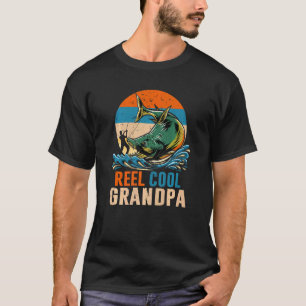 Camiseta Vovô Muito Legal Design de Pesca Divertido para Ho