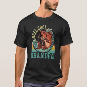 Camiseta Vovô Muito Legal Design de Pesca Divertido para Pa