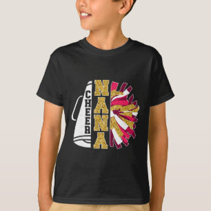 Camiseta Vovó Nana de Torcida Bonita de uma Vovó Cheerleade