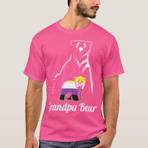 Camiseta Vovô não binário LGBT Urso Não Binário Orgulho Não