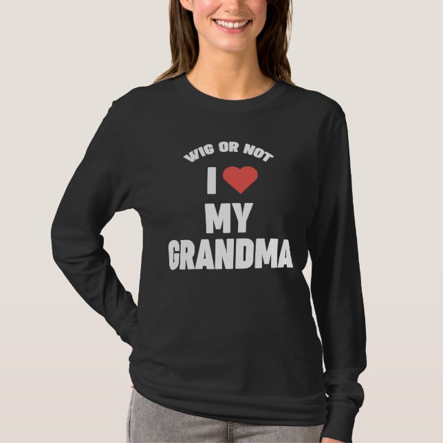 Camiseta Vovô neta WIG OU NÃO EU AMO MEU GRÃO (Frente)