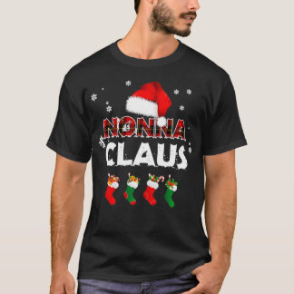 Camiseta Vovó Nonna Claus Santa Hat Engraçado Natal Paja