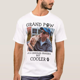 Camiseta Vovô Normal Grand Paw Mas Foto Personalizada Mais 