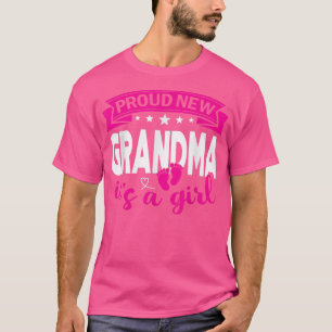 Camiseta Vovó Nova Orgulhosa É uma Garota Sexo Homens Vesti